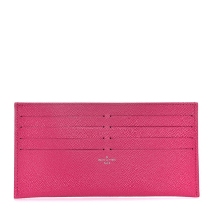 Louis Vuitton Calfskin Felicie Card Holder Insert Hot Pink 1 of 6