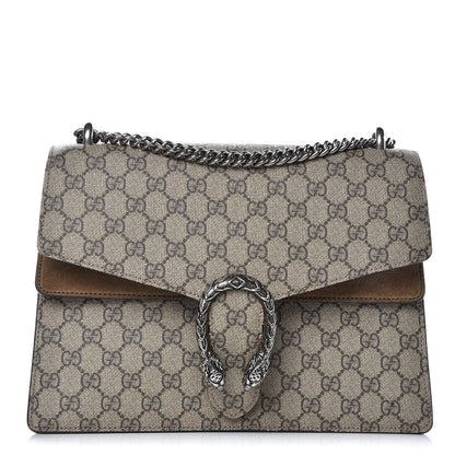 Gucci GG Supreme Monogram Medium Dionysus Shoulder Bag Taupe 1 of 13