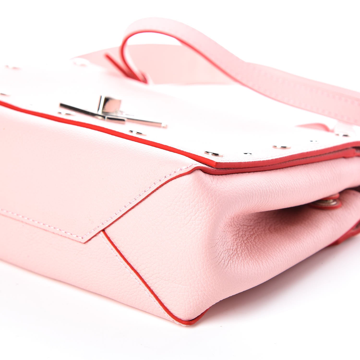 Louis Vuitton Soft Calfskin Lockme II Chain Rivets BB Rose Ballerine 6 of 8