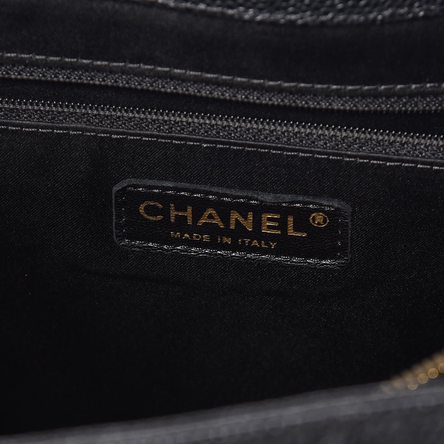 Chanel Caviar Quilted XL Grand Shopping Tote GST Black 6 of 9
