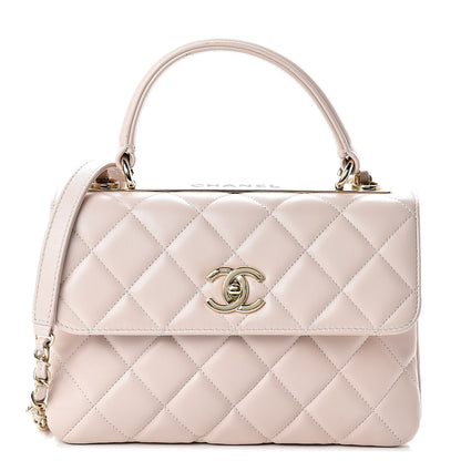 Chanel Lambskin Quilted Small Trendy CC Flap Dual Handle Bag Light Pink 1 of 17