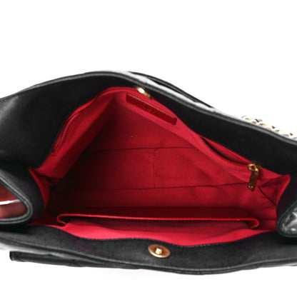 Chanel Caviar Quilted Large Wavy CC Hobo Black 5 of 11