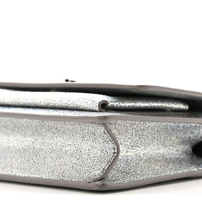 Saint Laurent Metallic Crackled Calfskin Monogram Sunset Chain Wallet Star Light 10 of 13