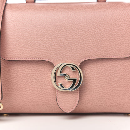 Gucci Dollar Calfskin Interlocking G Top Handle Shoulder Bag Soft Pink 10 of 10