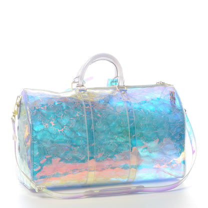 Louis Vuitton PVC Monogram Keepall Bandouliere 50 Iridescent Prism 4 of 10