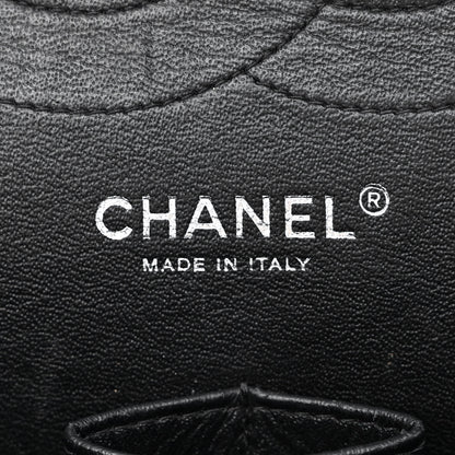 Chanel Lambskin Chevron Quilted Jumbo Double Flap So Black 6 of 13