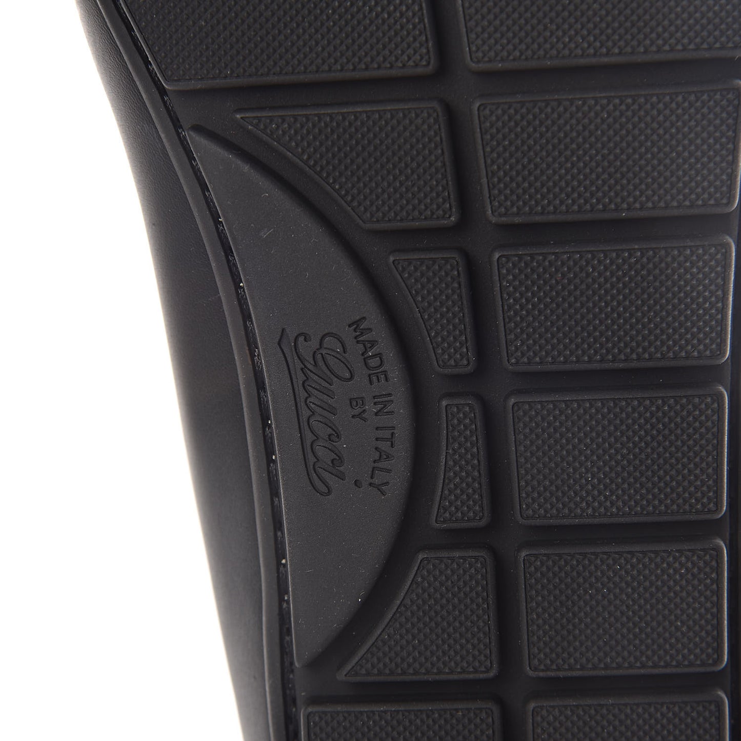 Guccissima Calfskin Mens Driver Loafers 10 Black