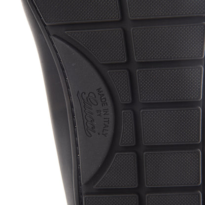 Gucci Guccissima Calfskin Mens Driver Loafers 10 Black 6 of 8