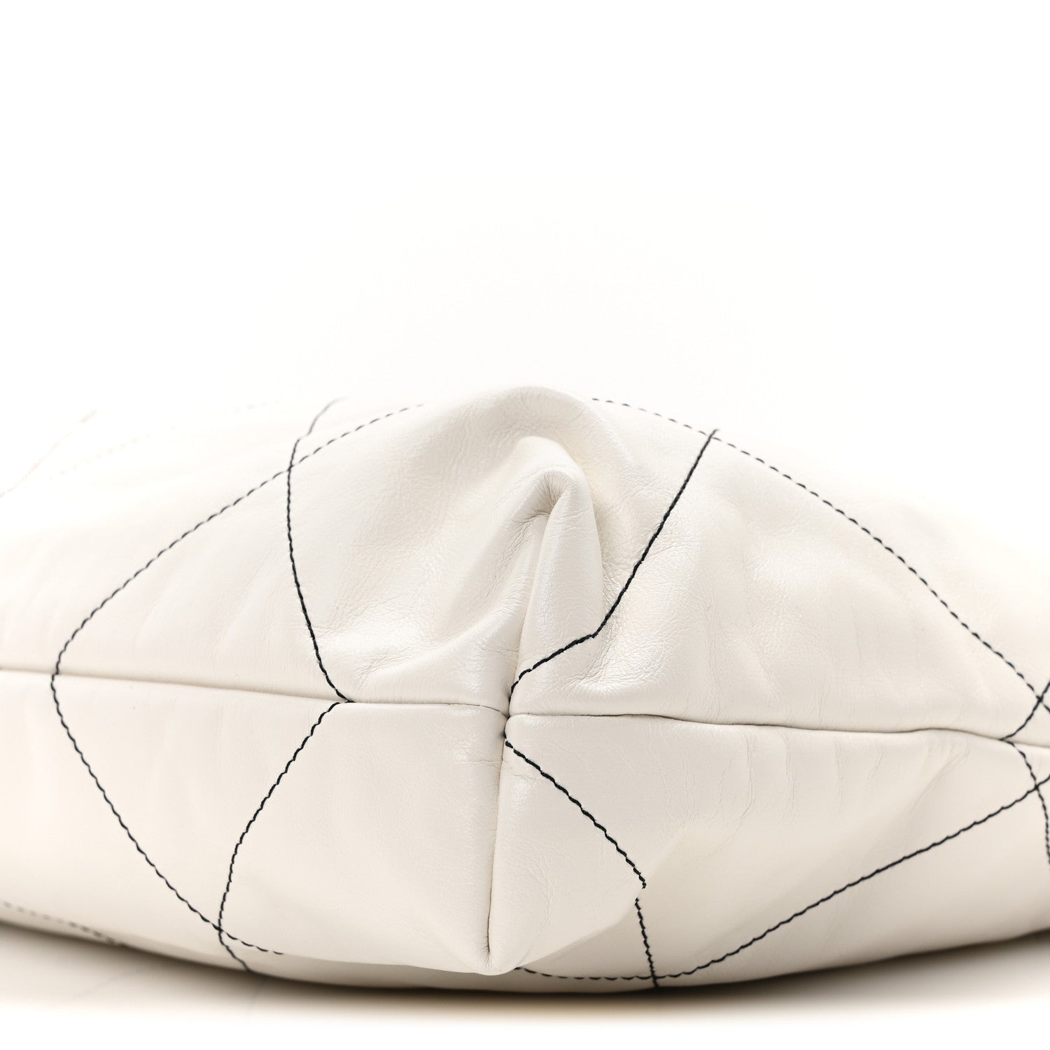 Chanel Shiny Calfskin Quilted Chanel 22 White Black 11 of 11