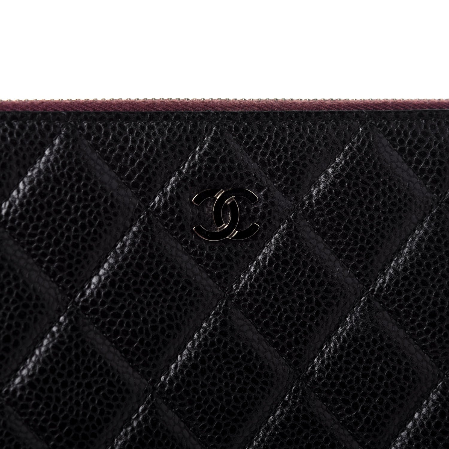 Chanel Caviar Quilted Large Cosmetic Case Black 10 of 11