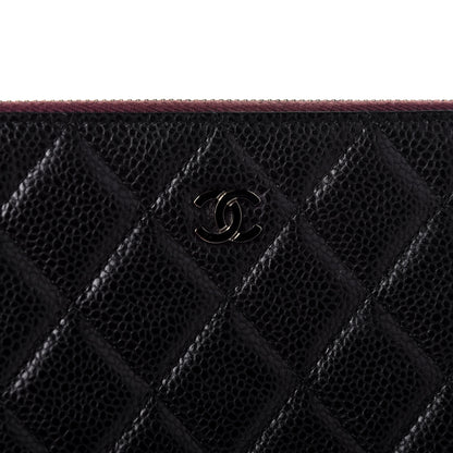 Chanel Caviar Quilted Large Cosmetic Case Black 10 of 11