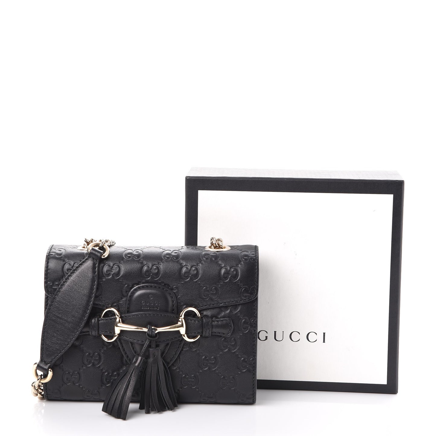 Guccissima Mini Emily Shoulder Bag Black