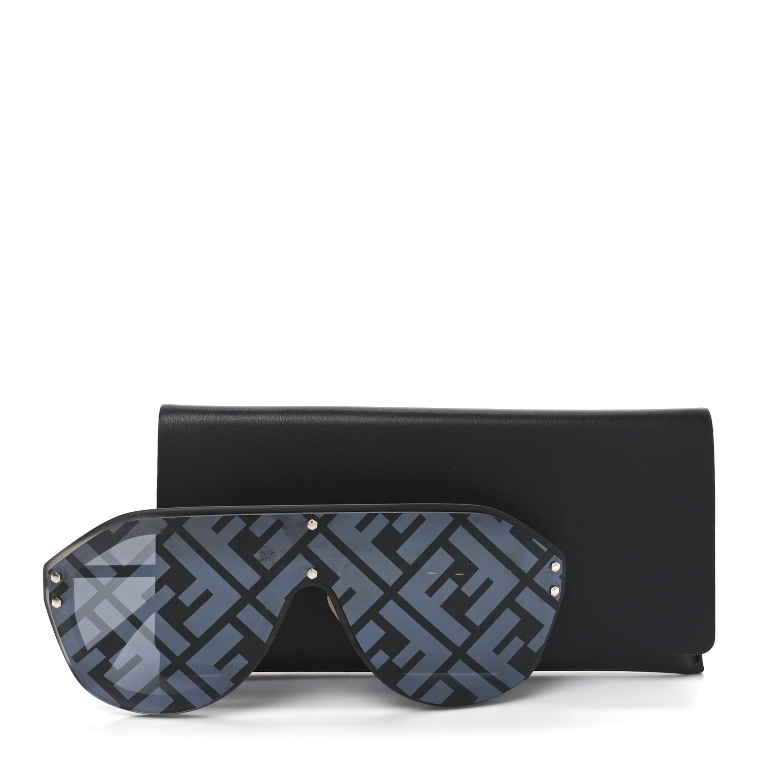 Fendi FF Fabulous Shield Sunglasses FF M0039/G/S Black 1766078