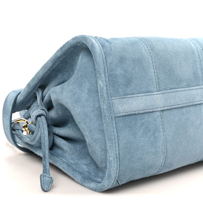 Prada Scamosciato Triangle Small Bonnie Shoulder Bag Astrale 8 of 9