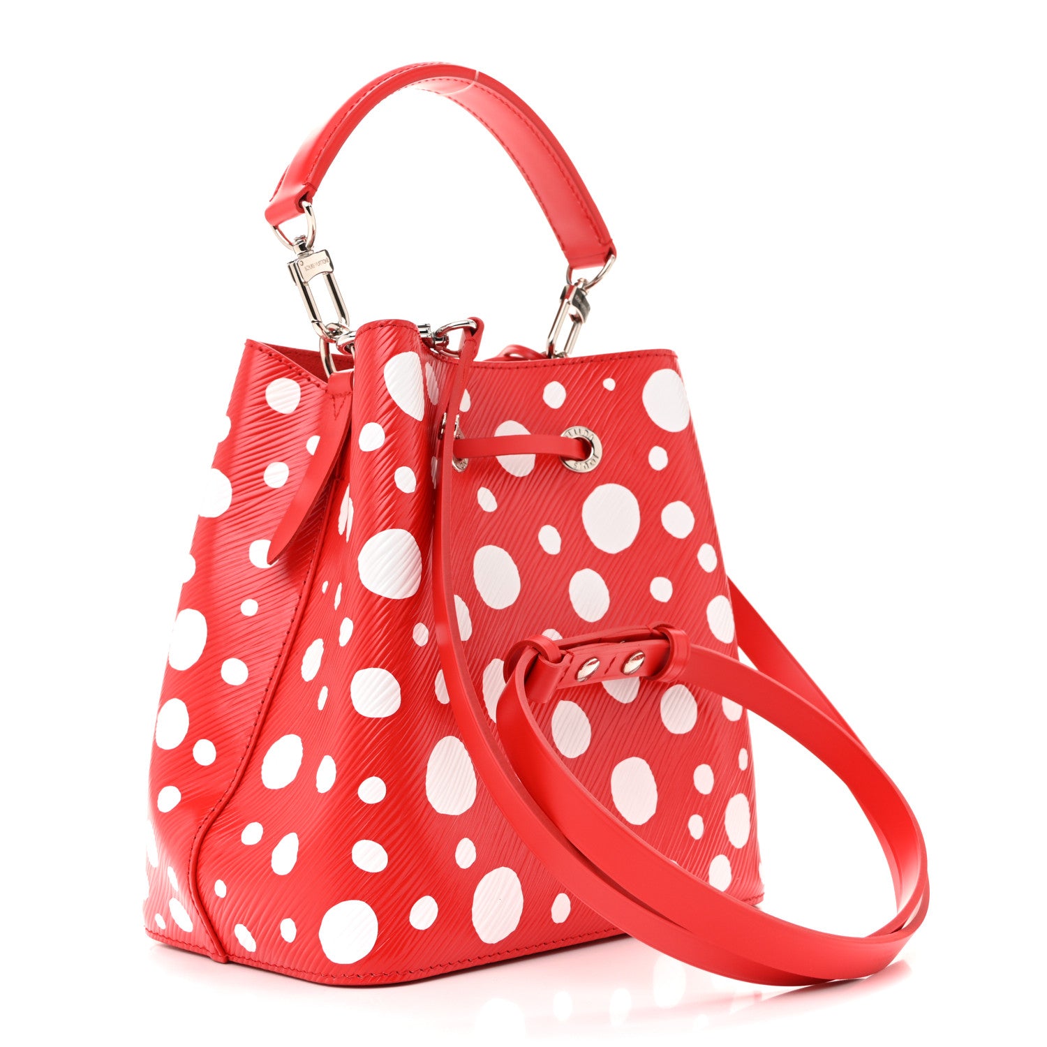 Louis Vuitton LV X YK Epi Neonoe BB Rouge White 3 of 9