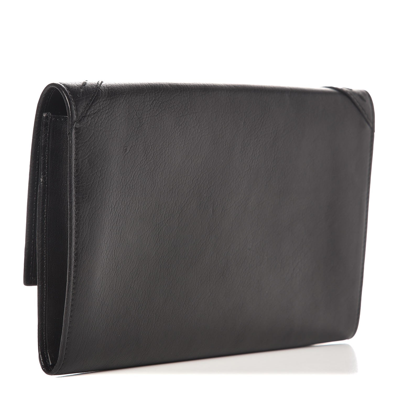 Saint Laurent Calfskin Muse Zip Clutch Black 3 of 7