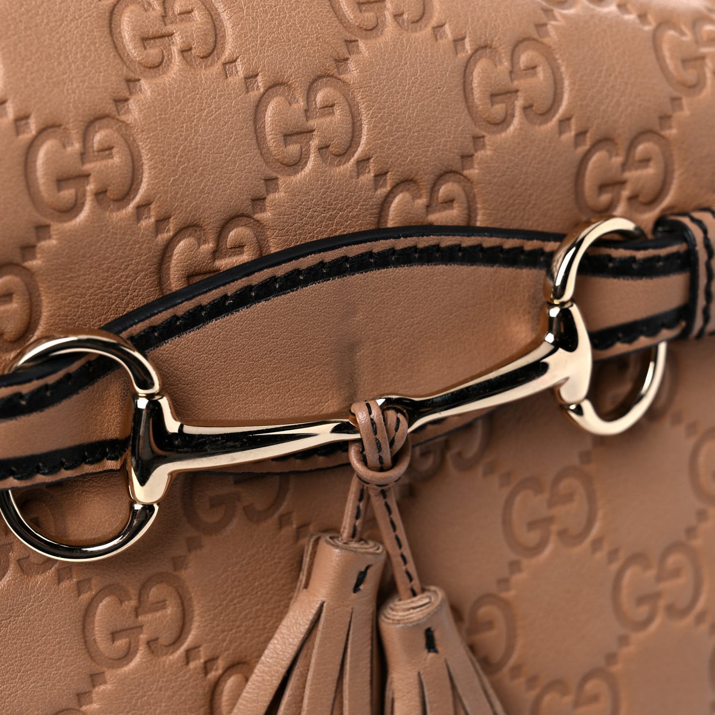 Soft Guccissima Medium Emily Hobo Camelia