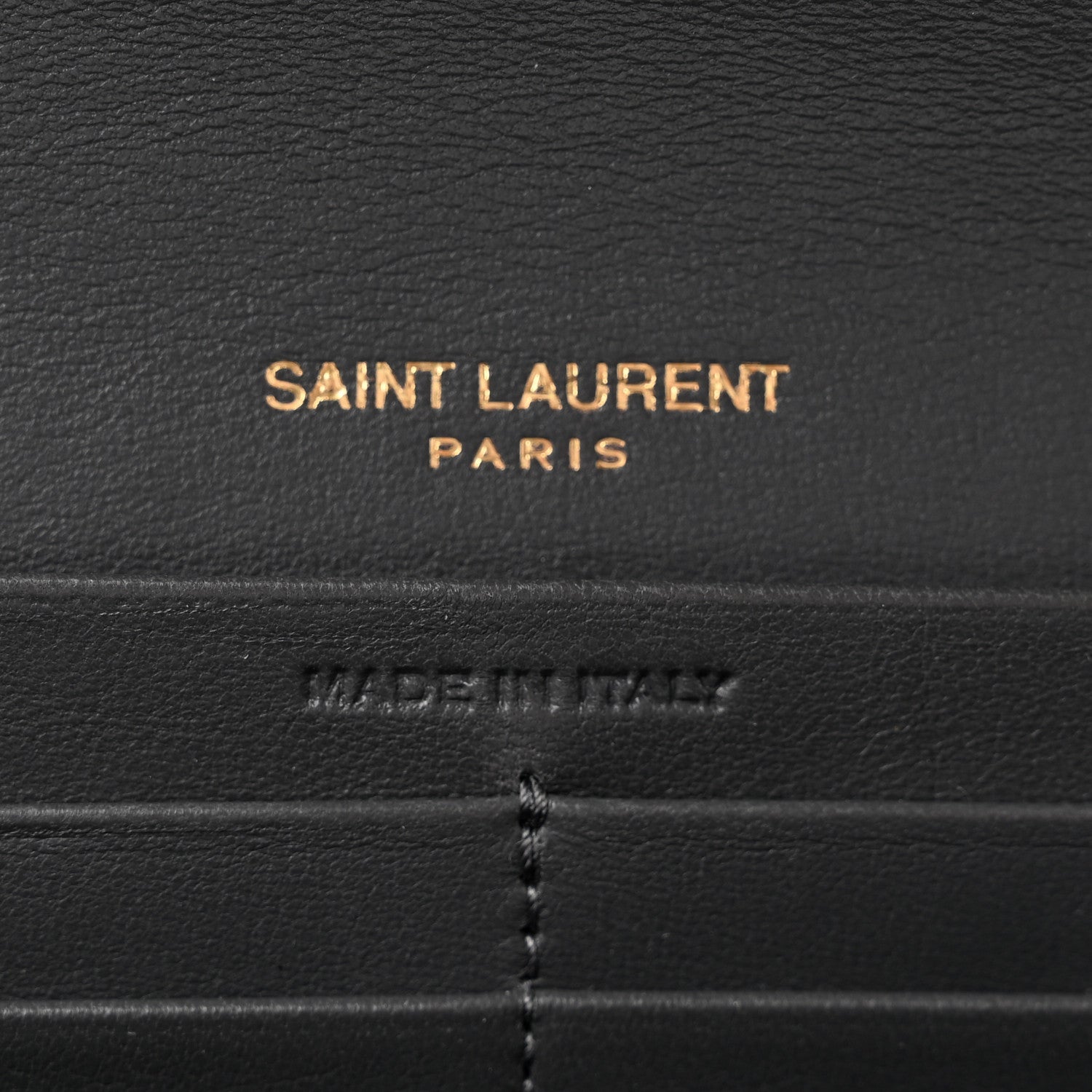 Saint Laurent Lambskin Quilted Monogram Large Gabbie Flap Wallet Storm 6 of 8