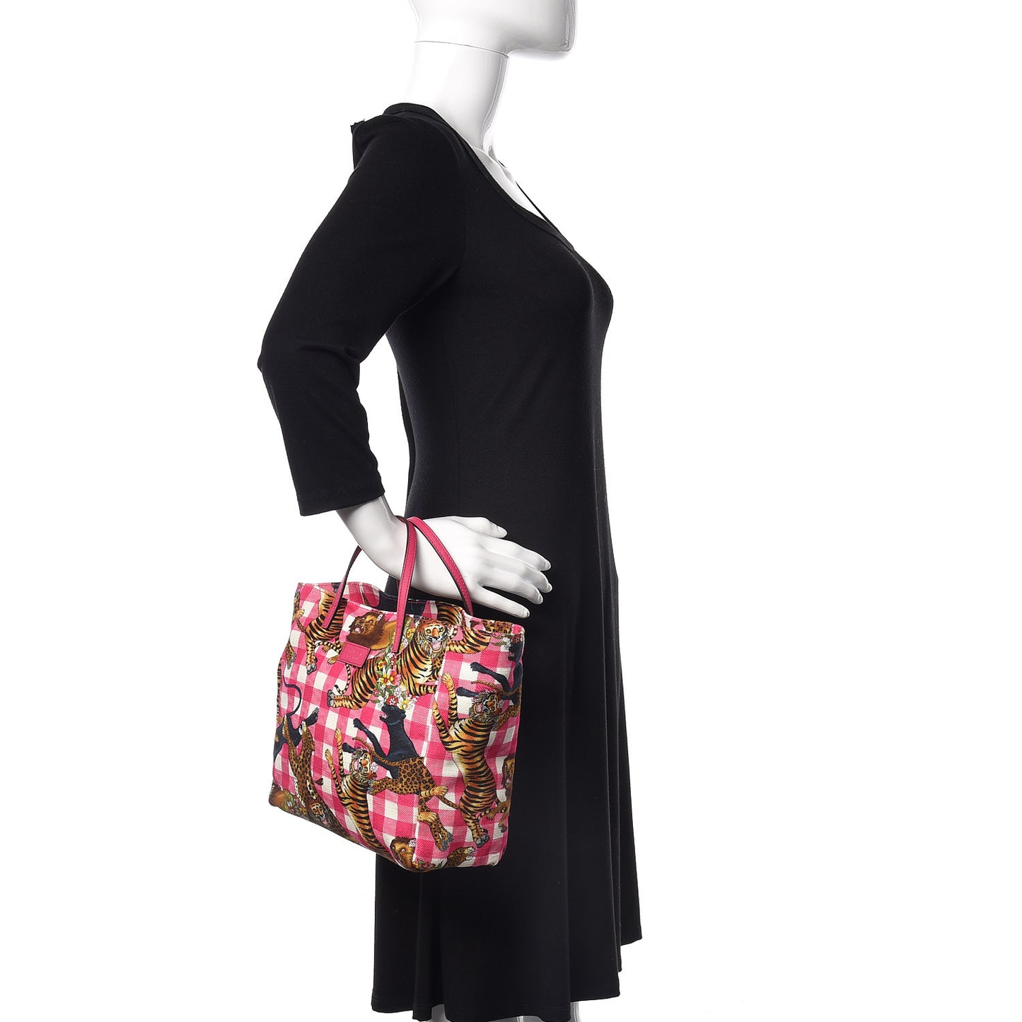 Canvas Kids Tiger Print Tote Multicolor