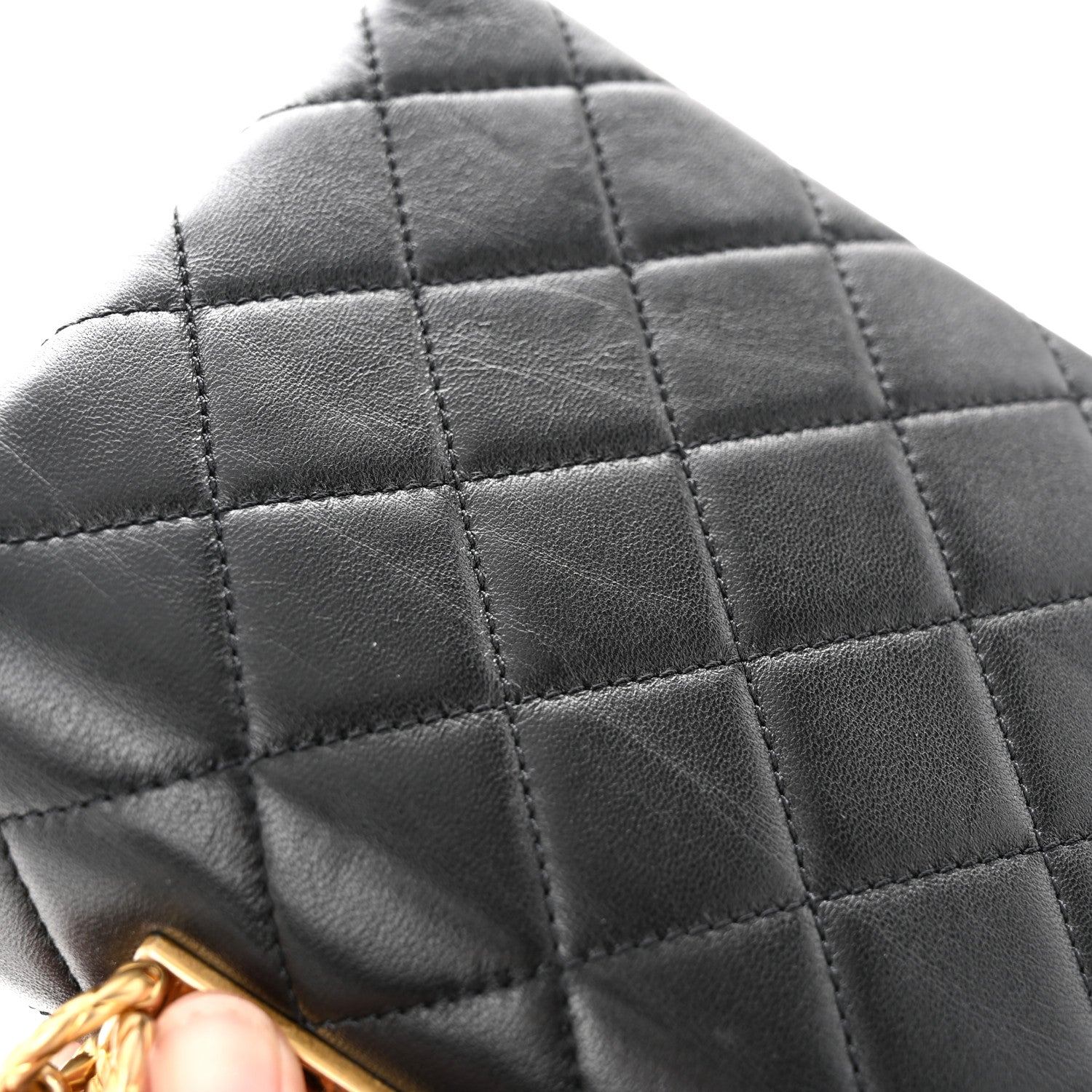 Chanel Lambskin Quilted Trendy Spirit Top Handle Flap Black 11 of 11