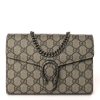 Gucci GG Supreme Monogram Mini Dionysus Chain Wallet Beige Taupe 1 of 10