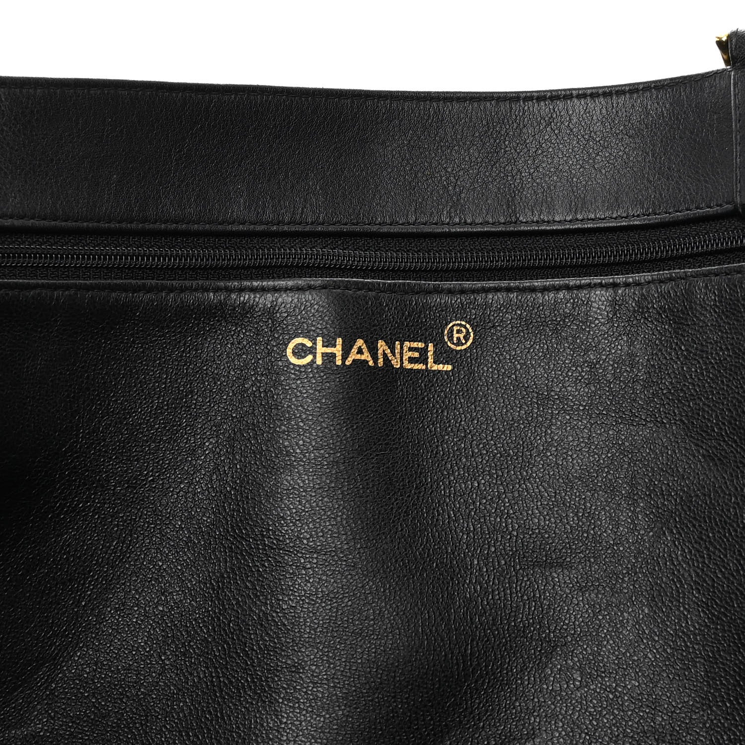 Chanel Lambskin CC Tote Black 6 of 16