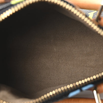 Louis Vuitton Monogram Multicolor Mini Sac HL Speedy Black 5 of 9
