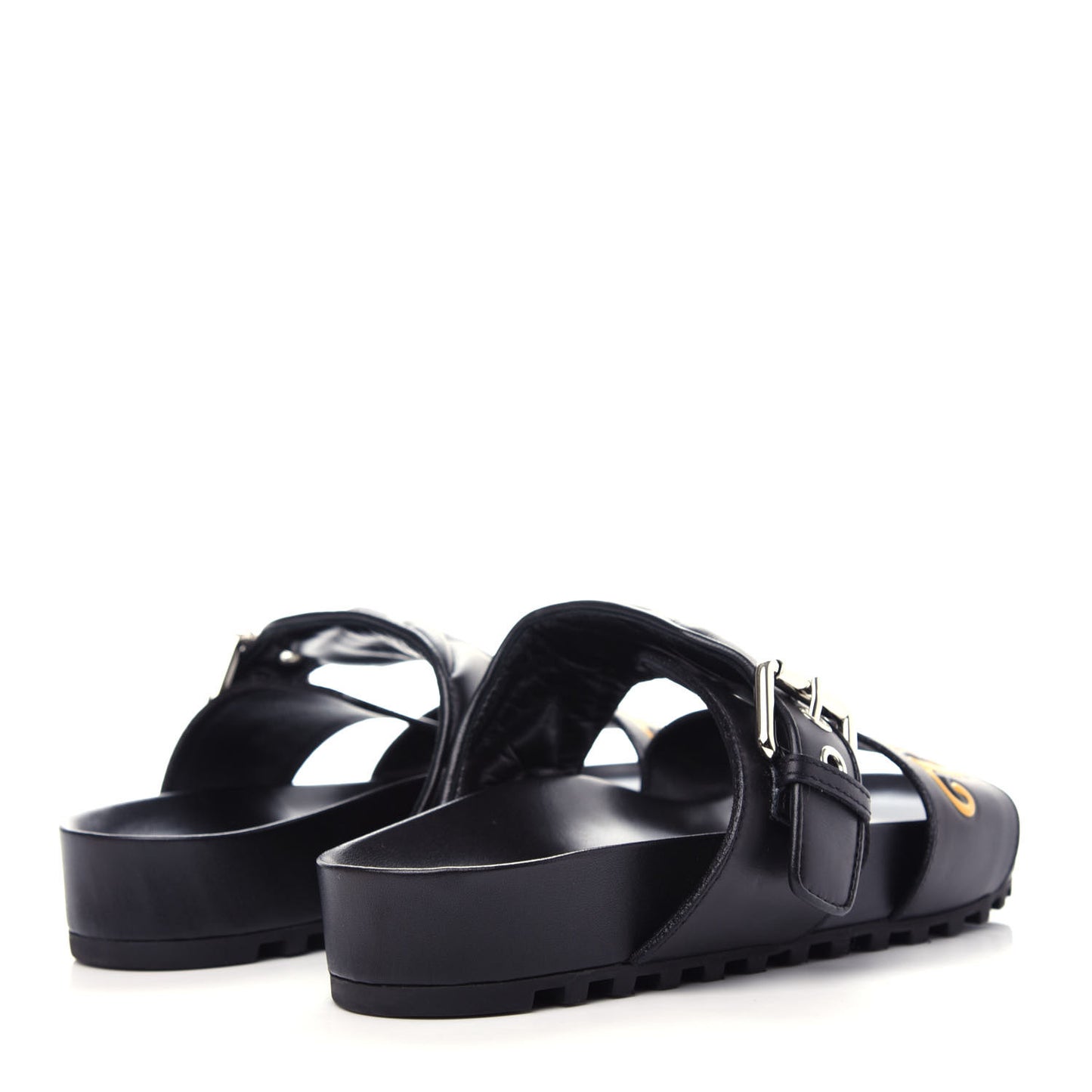 Calfskin New Wave Bom Dia Mule Sandals 36 Black