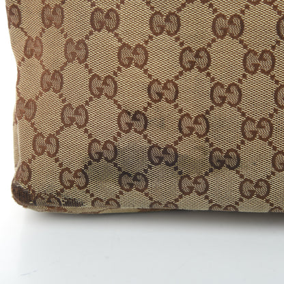 Gucci Monogram Medium Horsebit Chain Hobo Dark Brown 13 of 19