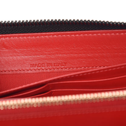Christian Louboutin Calfskin Panettone Spiked Zip Around Wallet Black 7 of 7