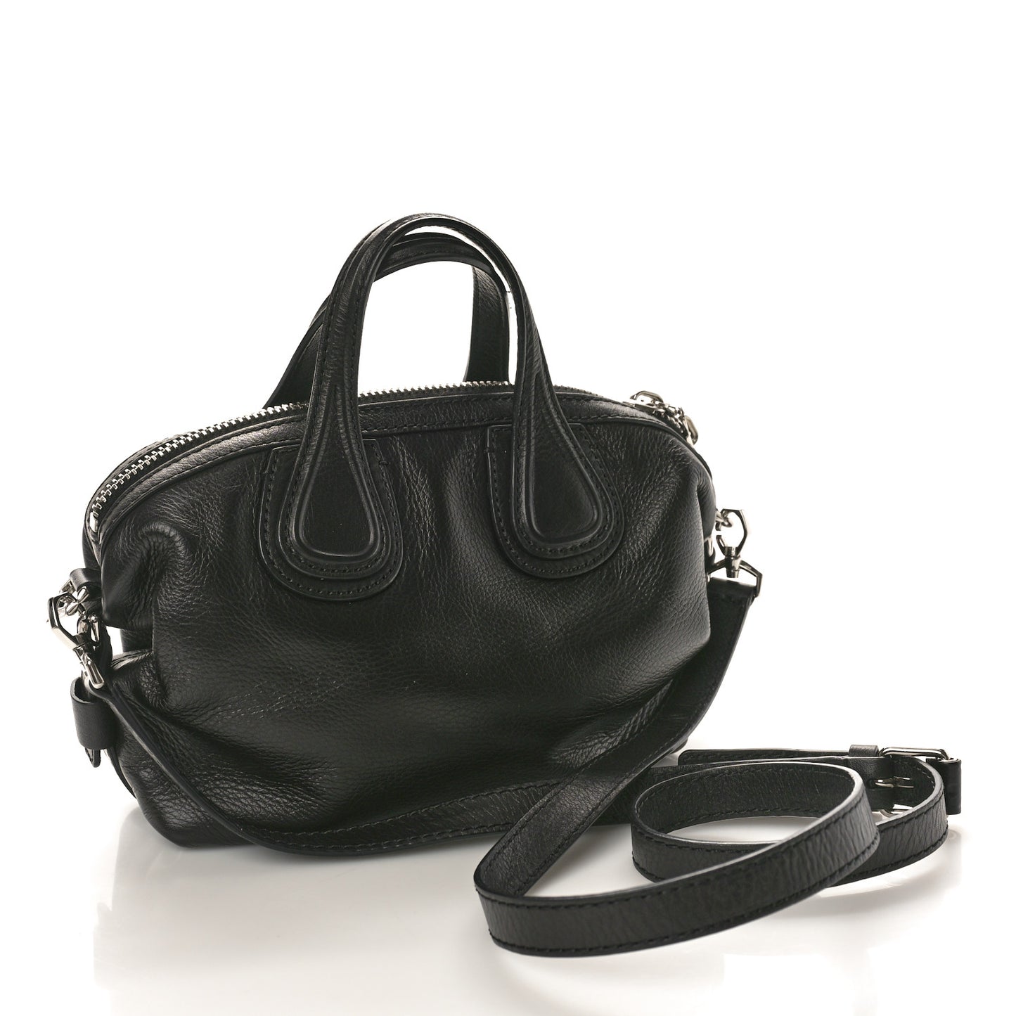 Waxed Calfskin Micro Nightingale Black