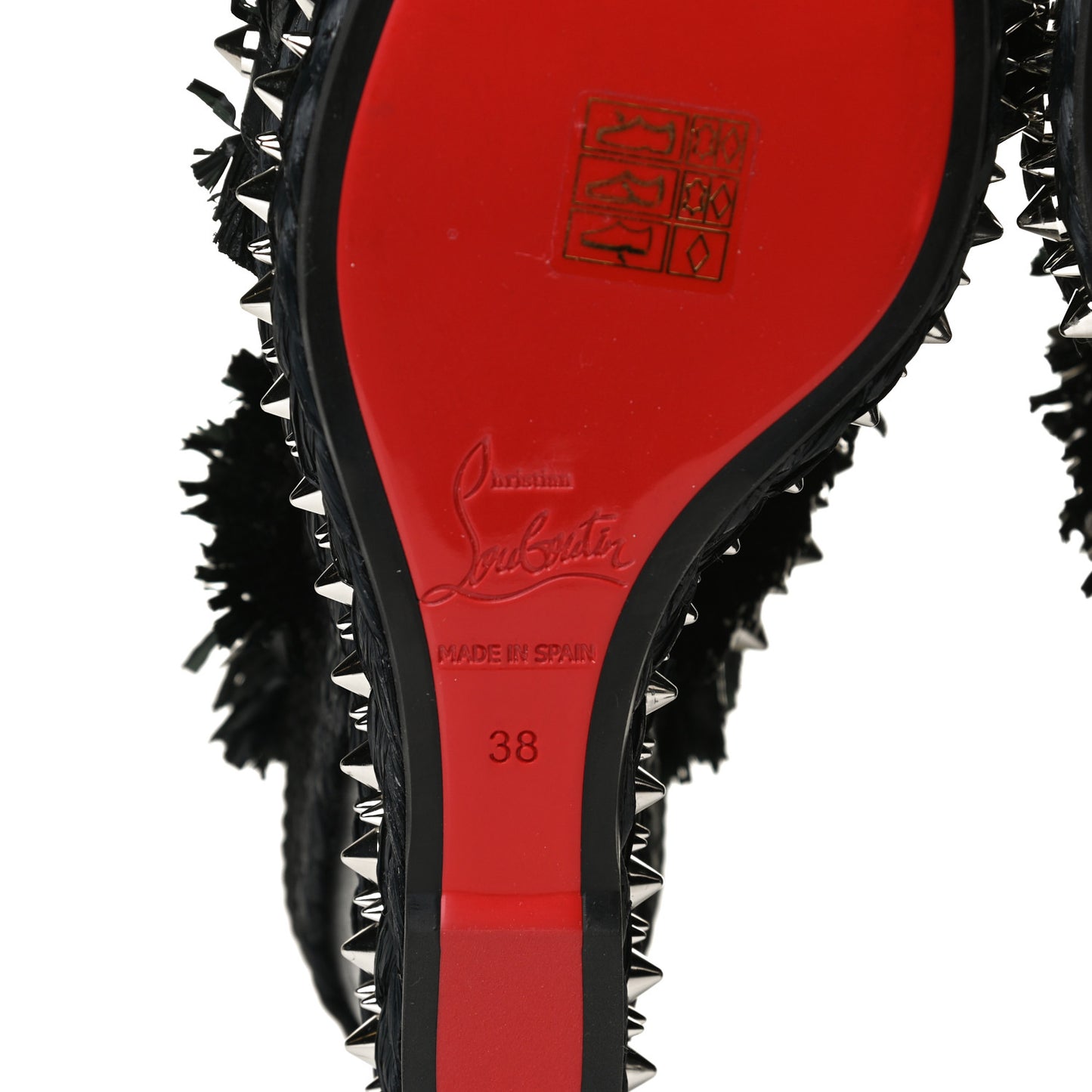 Voltinoudou 110mm Tie Cruise Raffia Spike Wedge 38