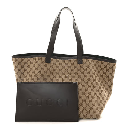 Gucci GG Supreme Monogram Web Medium Totissima Shopping Tote Beige Ebony 3 of 11