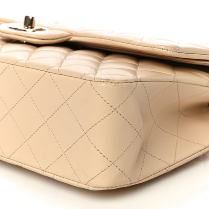 Chanel Lambskin Quilted Medium Double Flap Beige 10 of 14