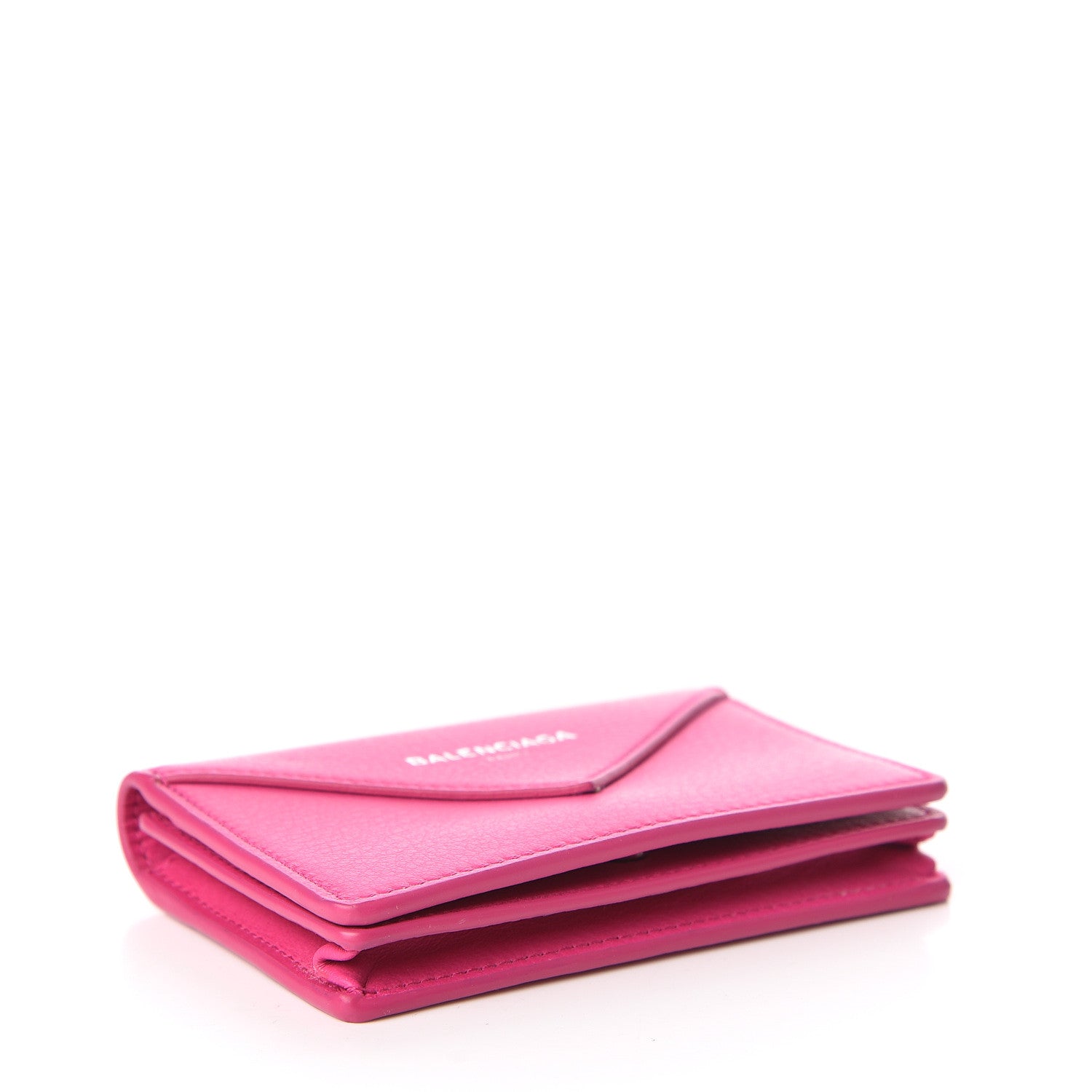 Balenciaga Smooth Calfskin Papier Flap Card Holder Rose Magenta 4 of 8