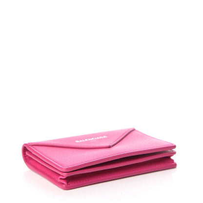 Balenciaga Smooth Calfskin Papier Flap Card Holder Rose Magenta 4 of 8