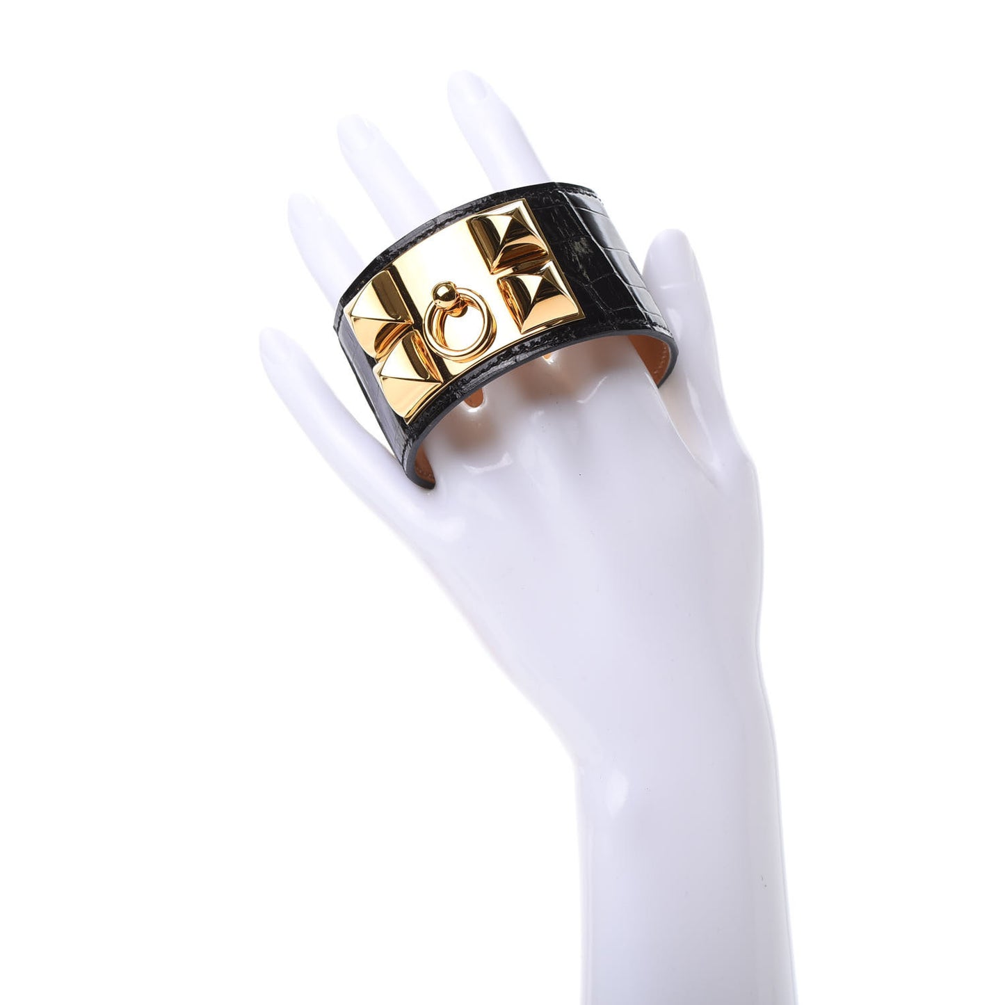 Shiny Alligator Collier de Chien CDC Bracelet T3 Black