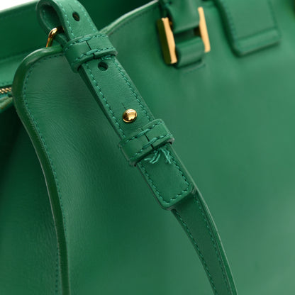 Saint Laurent Calfskin Small Classic Y Cabas Green 14 of 15