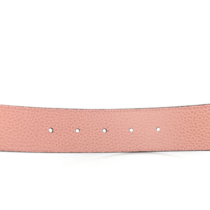 Gucci Calfskin 1973 Reversible Belt 115 46 Black Pink 4 of 5