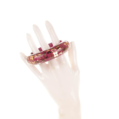 Louis Vuitton Resin Swarovski Medium Inclusion Bracelet GM Rouge Fauviste 2 of 3
