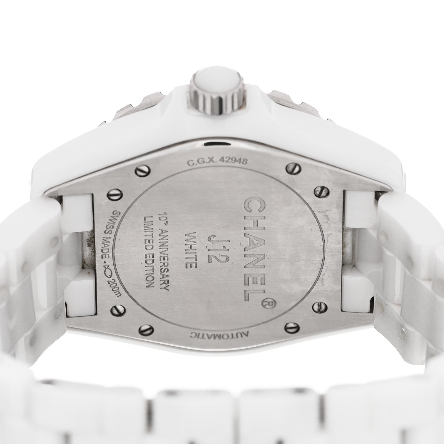 Chanel Stainless Steel Ceramic 38mm J12 Phantom Automatic Watch