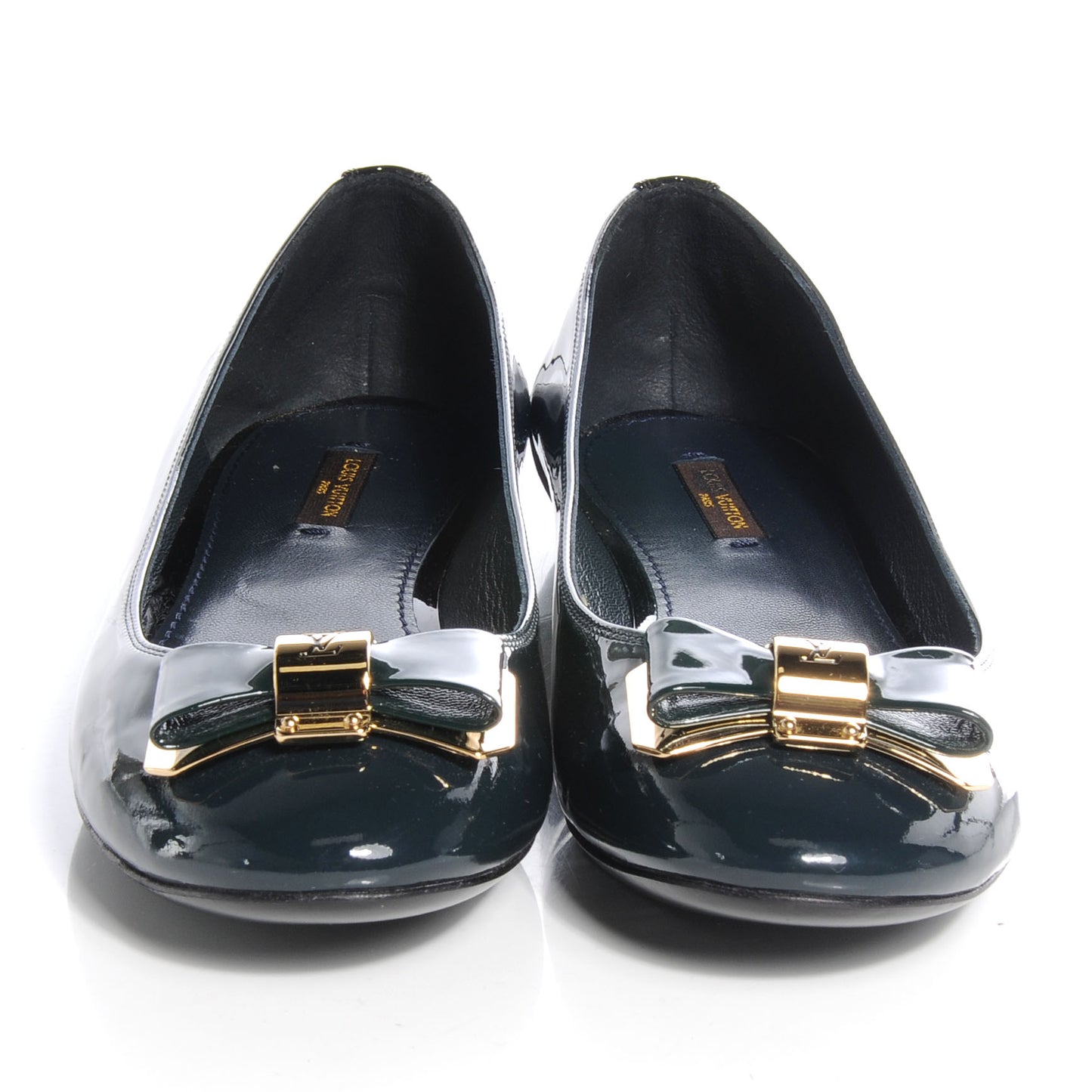 Patent Calfskin Lou Flats Marine 40