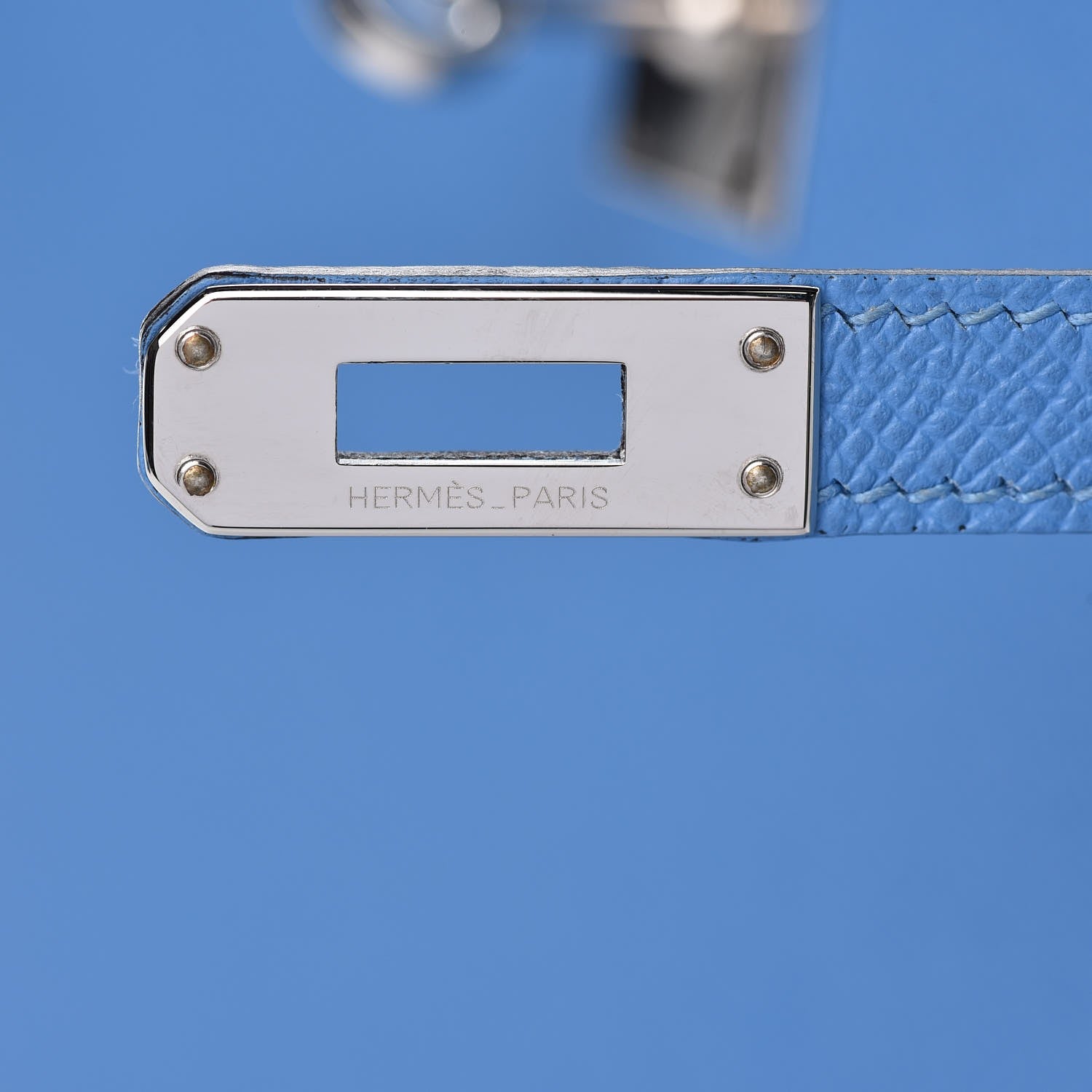 Hermes Epsom Kelly Sellier 25 Bleu Paradis 25 of 35