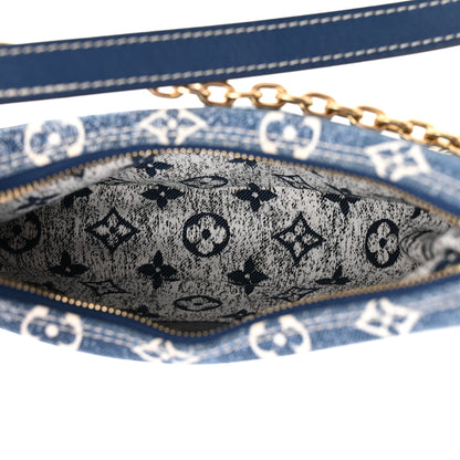 Louis Vuitton Monogram Jacquard Denim Loop Bleu 5 of 9