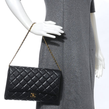 Chanel Caviar Quilted Clutch with Chain Black 2 of 8