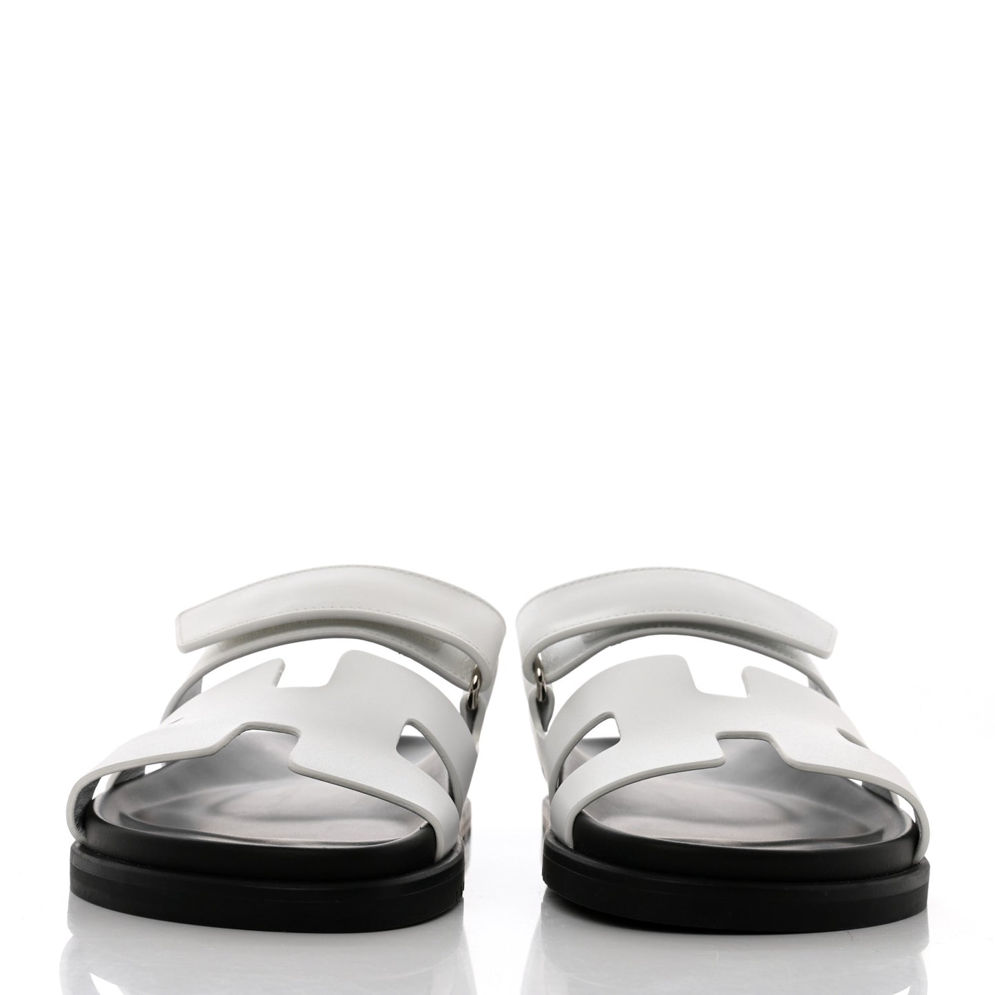Calfskin Womens Chypre Sandals 38 White
