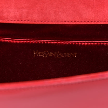 Saint Laurent Patent Monogram Large Belle De Jour Clutch Red 6 of 8