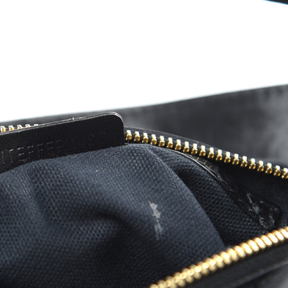 Burberry House Check Bridle Calfskin Medium Gosford Hobo Black 8 of 18