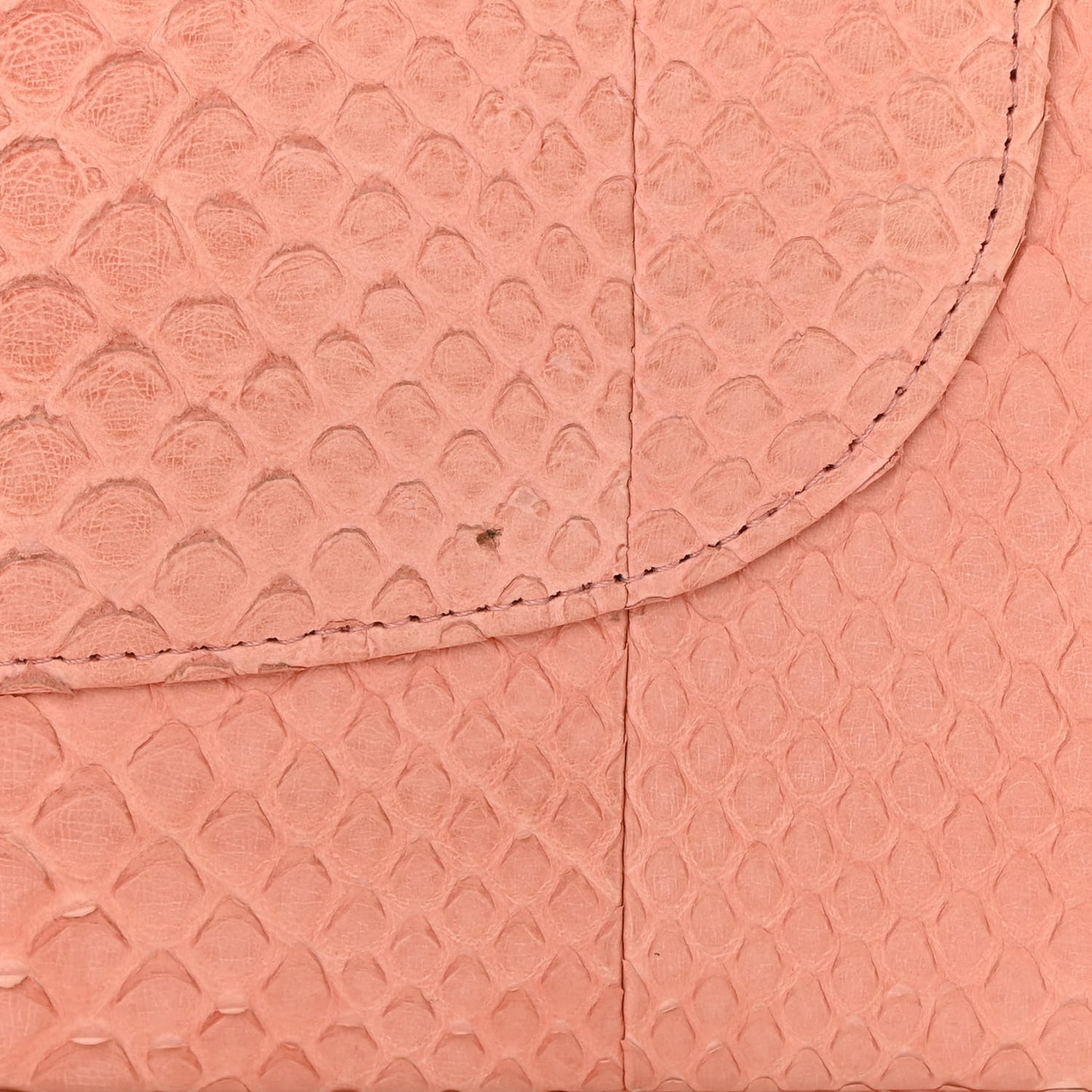 Snakeskin Jumbo Double Flap Pink