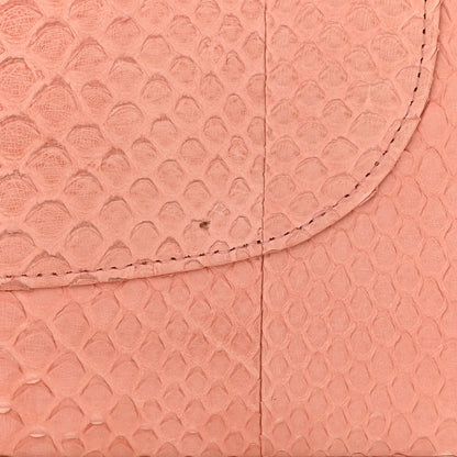 Chanel Snakeskin Jumbo Double Flap Pink 17 of 18